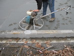 Trowelling machine