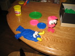 January 15: Connor's playdoh creatures