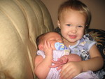 Home with big sister Roiya