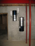Dual canister vac installed