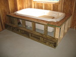 Framing around the bathtub