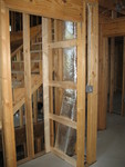 They also framed around the ductwork where necessary
