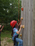 Kailyn on the climbing wall