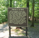 Sign explaining how the Breaks area was formed
