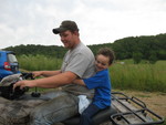 Connor abandoning fishing in favor of an ATV ride