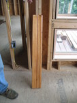 Another pic of the beadboard. It's a very natural-color stain.