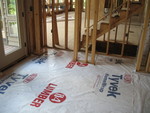 Tyvek on the other end of our bedroom