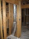 Duct concealed in the end of my closet