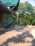 Uncovered part of the deck