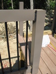 Small bits of exposed wood that will need capped