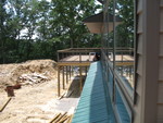 Norm working on the railing