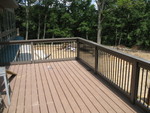 The deck rail with top board installed