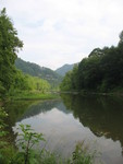 View downriver from camp