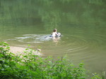 Connor got up in the morning complaining that it was too cold to go tubing, but it didn't take him long to perk up and decide he actually couldn't wait to get into the river