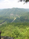 On the way out, Willie took us by the Breaks Interstate Park to see a few of the overlooks there. This is the river we went down tubing