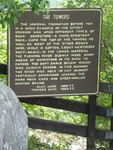 Sign explaining how the Towers was formed