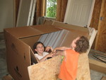 Hours of fun were had with the giant box the house fan came in