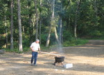 Dad stirring the chowder
