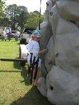 He says the rock wall was his favorite part of the rodeo this year
