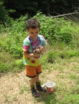Connor with Mr. Turtle (as he named him) before releasing him