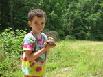 After the car ride, the turtle really didn't seem to think being carried around by Connor was a very big deal
