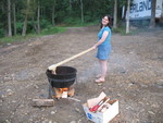Dina stirring