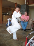 Showing off his moves