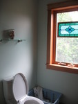 Upstairs bathroom toilet area