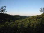 View over the hills from the back yard