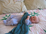 Brianna on my bed