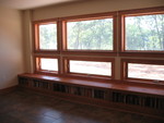 The other end of the wall of bookcases