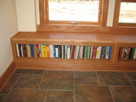 Closer view of part of the books