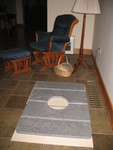 The top surface of the masonry heater, waiting to be re-installed