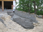 More work on the retaining wall