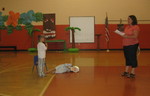 He also took this one of his friend Sarah playing the grandma in Little Red Riding Hood