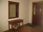 May 8: Mirror hung in front entry