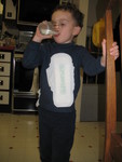 Even knights in shining armor need to stop for a glass of milk now and then