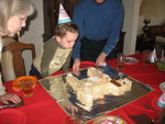 And blows out his candles!