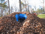 Kailyn and Connor in the leaf cave