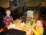 Nov. 19: Connor and his best friend Jacob celebrating Connor's birthday at Cici's Pizza