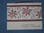 Gail took me to a card-making workshop.  It was a lot of fun.  This one was simple to make, but my favorite design.