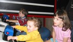 All 3 kids on the motorcycles