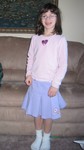 Kailyn showing off her new skirt