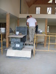 Further work on the masonry heater -- it'll be done tomorrow