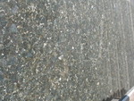 After the aquarium, a trip to the granite yard: a slab of Verde Butterfly prettier than any we've seen before