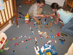 Kids playing Legos
