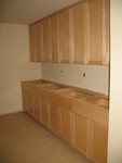 Main wall of mudoom cabinetry