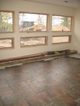 Looking toward the windows