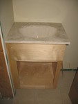 October 28: Mini-vanity in smallest bathroom
