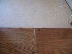 With the utility room floor